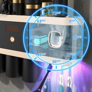 Foto 4 | Foto 4 | Soporte para Cepillos de Dientes con Dispensador Automático de Pasta de Dientes - Venta Internacional