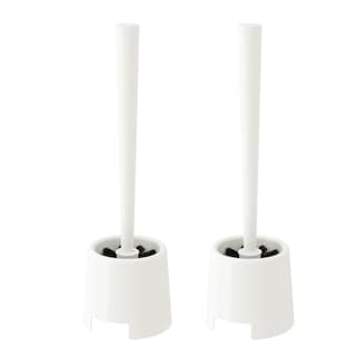 Foto 1 | Foto 1 | Escobilla De Baño Resistente para Una Limpieza Eficaz - Soporte Y Cepillo para Inodoro Blanco 2pzs