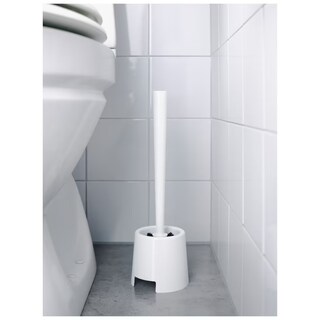 Foto 2 | Foto 2 | Escobilla De Baño Resistente para Una Limpieza Eficaz - Soporte Y Cepillo Para Inodoro Blanco 3pzs