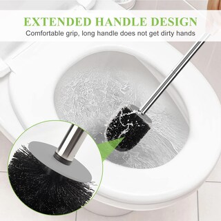 Foto 5 | Foto 5 | Escobilla Y Soporte Para Inodoro Aonez Tamaño Compacto Acero Inoxidable - Venta Internacional