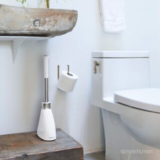 Foto 3 | Foto 3 | Escobilla De Baño Simplehuman De Acero Inoxidable Blanca Con Estuche - Venta Internacional.