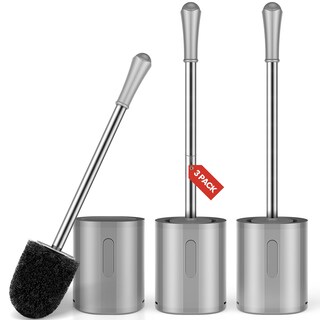 Foto 1 | Foto 1 | Juego De Escobillas Para Inodoro Aonez Paquete De 3 Con Mango De Acero Inoxidable - Venta Internacional.