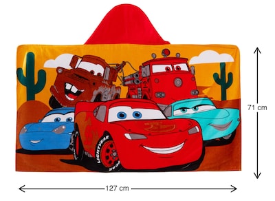 Foto 4 | Foto 4 | Toalla Con Capucha Disney Cars Lightning Mcqueen 100% Algodón Para Niños - Venta Internacional.
