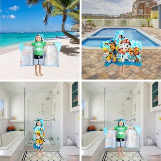 Foto 6 | Foto 6 | Toalla Con Capucha Franco Kids Paw Patrol Blue 60 X 120 Cm - Venta Internacional.