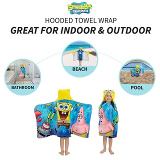 Foto 4 | Foto 4 | Toalla Con Capucha Franco Kids Para Baño Y Playa, Bob Esponja - Venta Internacional.