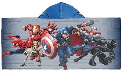 Foto 2 | Foto 2 | Toalla De Bañera/piscina/playa Con Capucha Jay Franco Marvel Avengers - Venta Internacional.