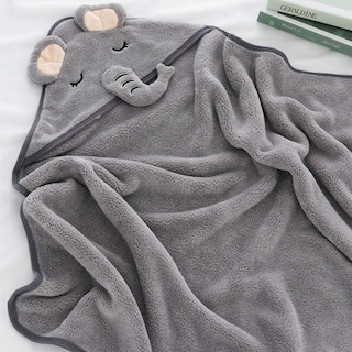 Foto 2 | Foto 2 | Toalla para Bebe Elefante Eo Safe Imports Gris