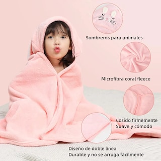 Foto 4 | Foto 4 | Toalla para Bebe Conejo Eo Safe Imports Rosa