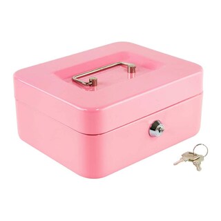 Foto 1 | Foto 1 | Caja Fuerte de Seguridad HappyWare 100142_2 color Rosa Metálica para Dinero con Charola y Llaves