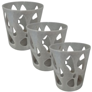 Foto 1 | Foto 1 | Vaso Organizador de Lápices para Escritorio 3 Piezas Gris