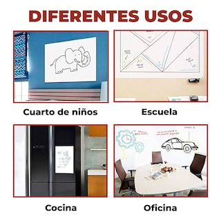 Foto 5 | Foto 5 | Pizarra Extraíble de Vinil Adhesivo para Tareas de 45 x 100 cm
