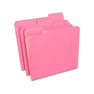 Foto 1 | Foto 1 | Carpetas De Archivos Staples 508952 De Colores Con Lengüetas Reforzadas, Color Rosa - Venta Internacional.