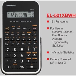 Foto 5 | Foto 5 | Calculadora Científica Sharp El501x2bwh 10 Dígitos - Venta Internacional
