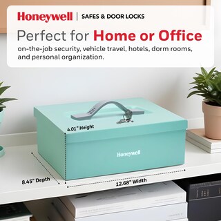 Foto 2 | Foto 2 | Caja Fuerte Honeywell 6124tl, Resistente Al Fuego, 0.17 Pies Cúbicos, Color Verde Azulado - Venta Internacional.