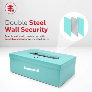 Foto 3 | Foto 3 | Caja Fuerte Honeywell 6124tl, Resistente Al Fuego, 0.17 Pies Cúbicos, Color Verde Azulado - Venta Internacional.