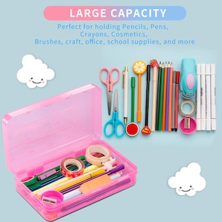 Foto 3 | Foto 3 | Venta Internacional - Estuche Para Lápices Sooez De Plástico De Gran Capacidad, Paquete De 3 Unidades, Para Niños