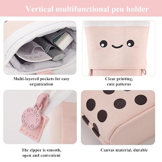 Foto 3 | Foto 3 | Estuche para Lápices KPX Boba Cute Rosa 1 Pieza - Venta Internacional