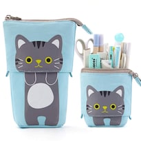 Portalápices Easthill Azul con Gato 9 x 20 cm - Venta Internacional