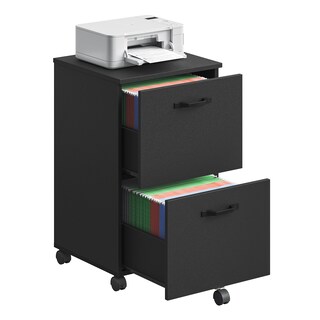 Foto 1 | Foto 1 | Archivador Enrollable Vasagle Con 2 Cajones Para Oficina En Casa, Negro - Venta Internacional.