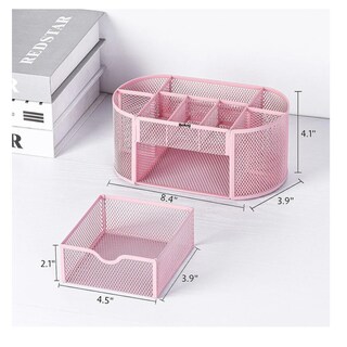 Foto 5 | Foto 5 | Organizador De Escritorio Belug Con 8 Compartimentos Y 1cajón Rosa