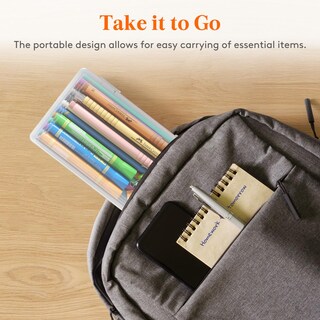 Foto 7 | Foto 7 | Estuche De Plástico Para Lápices Lifewit Con Tapa Hermética De Gran Capacidad - Venta Internacional.