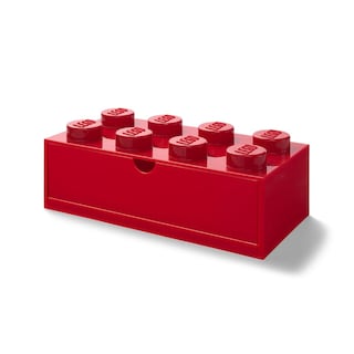 Foto 1 | Foto 1 | Escritorio Apilable Con Cajones  Diseño Lego Copenhagen  Rojo  Con 8 Pomos - Venta Internacional.