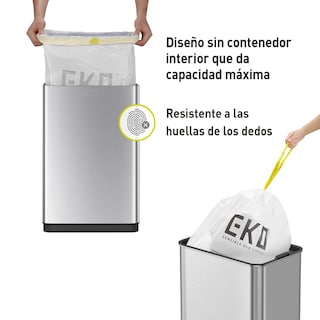 Foto 4 | Foto 4 | Bote de Basura Eko EK9278TMT-50L Gris