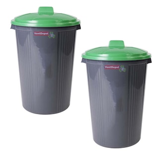 Foto 1 | Foto 1 | Botes de Basura Ecológicos VentDepot Mxrxy-002 Grises 2 Piezas