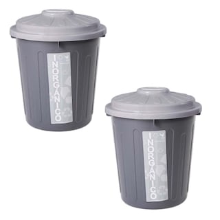 Foto 1 | Foto 1 | Bote para Basura Ventdepot Mxrcb-002 2 Piezas Gris