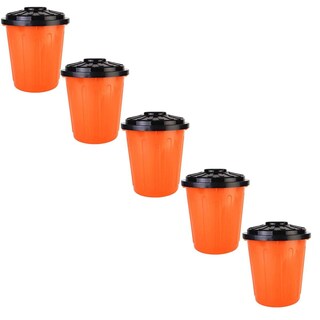 Foto 1 | Foto 1 | Botes de Basura VentDepot Mxrgy-005 Naranjas 5 Piezas