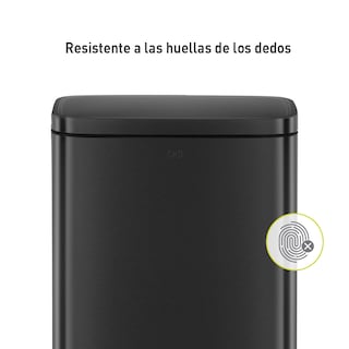 Foto 5 | Foto 5 | Bote De Basura Para Cocina Baño Oficina Acero Inoxidable Negro 30 L Con Tapa Y Pedal Eko Madison