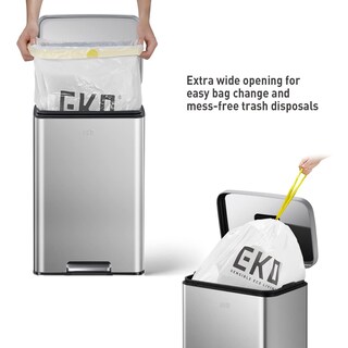 Foto 4 | Foto 4 | Bote De Basura Eko Madison, Acero Inoxidable Mate, 50 L/13.2 Galones Con Forro - Venta Internacional.