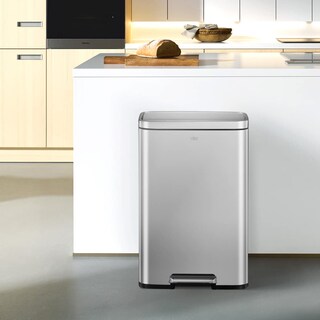 Foto 7 | Foto 7 | Bote De Basura Eko Madison, Acero Inoxidable Mate, 50 L/13.2 Galones Con Forro - Venta Internacional.
