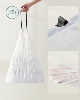 Foto 7 | Foto 7 | Bolsas De Basura Songmics, 30 Litros (8 Galones), 45 Unidades, Blancas - Venta Internacional.