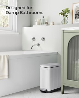 Foto 3 | Foto 3 | Bote De Basura Songmics De Acero Inoxidable De 10 Litros Con Tapa Para Baño - Venta Internacional.