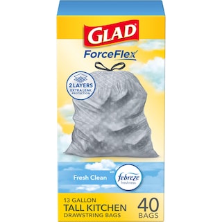 Foto 1 | Foto 1 | Bolsas De Basura Glad Forceflex Tall Kitchen, 13 L, 40 Unidades - Venta Internacional.