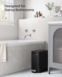 Foto 3 | Foto 3 | Bote De Basura Songmics De Acero Inoxidable De 10 Litros Con Tapa Para Baño - Venta Internacional.