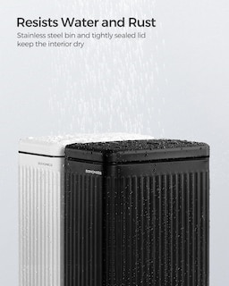 Foto 4 | Foto 4 | Bote De Basura Songmics De Acero Inoxidable De 10 Litros Con Tapa Para Baño - Venta Internacional.