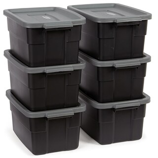 Foto 1 | Foto 1 | Bolso Rubbermaid Con Cuello Rugoso, 11.4 L, Paquete De 6 Unidades, Negro Y Gris - Venta Internacional.
