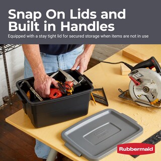 Foto 4 | Foto 4 | Bolso Rubbermaid Con Cuello Rugoso, 11.4 L, Paquete De 6 Unidades, Negro Y Gris - Venta Internacional.