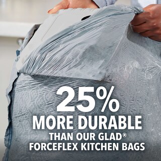 Foto 2 | Foto 2 | Bolsas De Basura Glad Forceflexplus Tall Kitchen, 13 L, 34 Unidades, Grises - Venta Internacional.