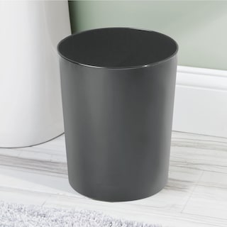 Foto 3 | Foto 3 | Bote De Basura Mdesign Redondo De Metal 6 4 L Reciclado Gris Grafito - Venta Internacional.