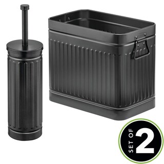 Foto 2 | Foto 2 | Juego De Escobillas Para Inodoro Mdesign Metal Compact Black 2 Piezas - Venta Internacional.