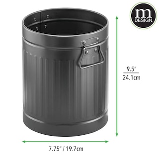 Foto 4 | Foto 4 | Bote De Basura Mdesign De Acero Metálico De 7 Litros Y 2 Galones Para Baño Color Negro - Venta Internacional.