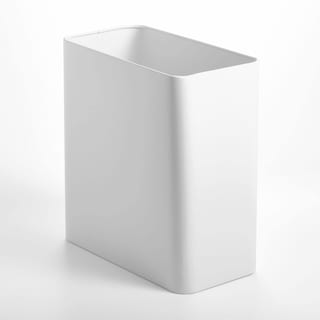Foto 2 | Foto 2 | Bote De Basura Mdesign De Acero Inoxidable Delgado Rectangular De 10 Litros Blanco - Venta Internacional.