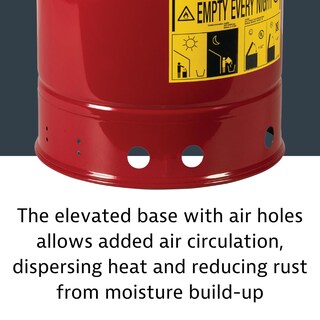 Foto 7 | Foto 7 | Bote De Basura Aceitosa Justrite De Acero Galvanizado De 6 Litros Con Tapa De Cierre Automático - Venta Internacional.