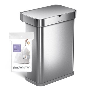 Foto 5 | Foto 5 | Bolsas De Basura Simplehuman Code Q 50-65 L 20 Unidades Blancas - Venta Internacional.