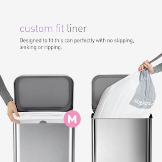 Foto 2 | Foto 2 | Bolsas De Basura Simplehuman Code M 45 L/11.9 Galones 200 Unidades - Venta Internacional.
