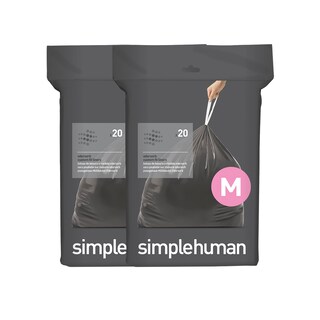 Foto 1 | Foto 1 | Bolsas De Basura Simplehuman Code M 45 Litros 12 Galones 40 Unidades - Venta Internacional.