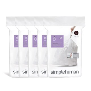Foto 1 | Foto 1 | Bolsas De Basura Simplehuman Code L 18 L/4.7 Galones 100 Unidades - Venta Internacional.